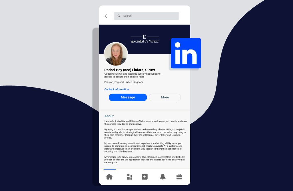 Professional LinkedIn profile